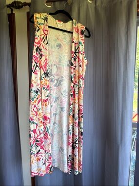 LuLaRoe Pastel Floral Multi-Color Duster